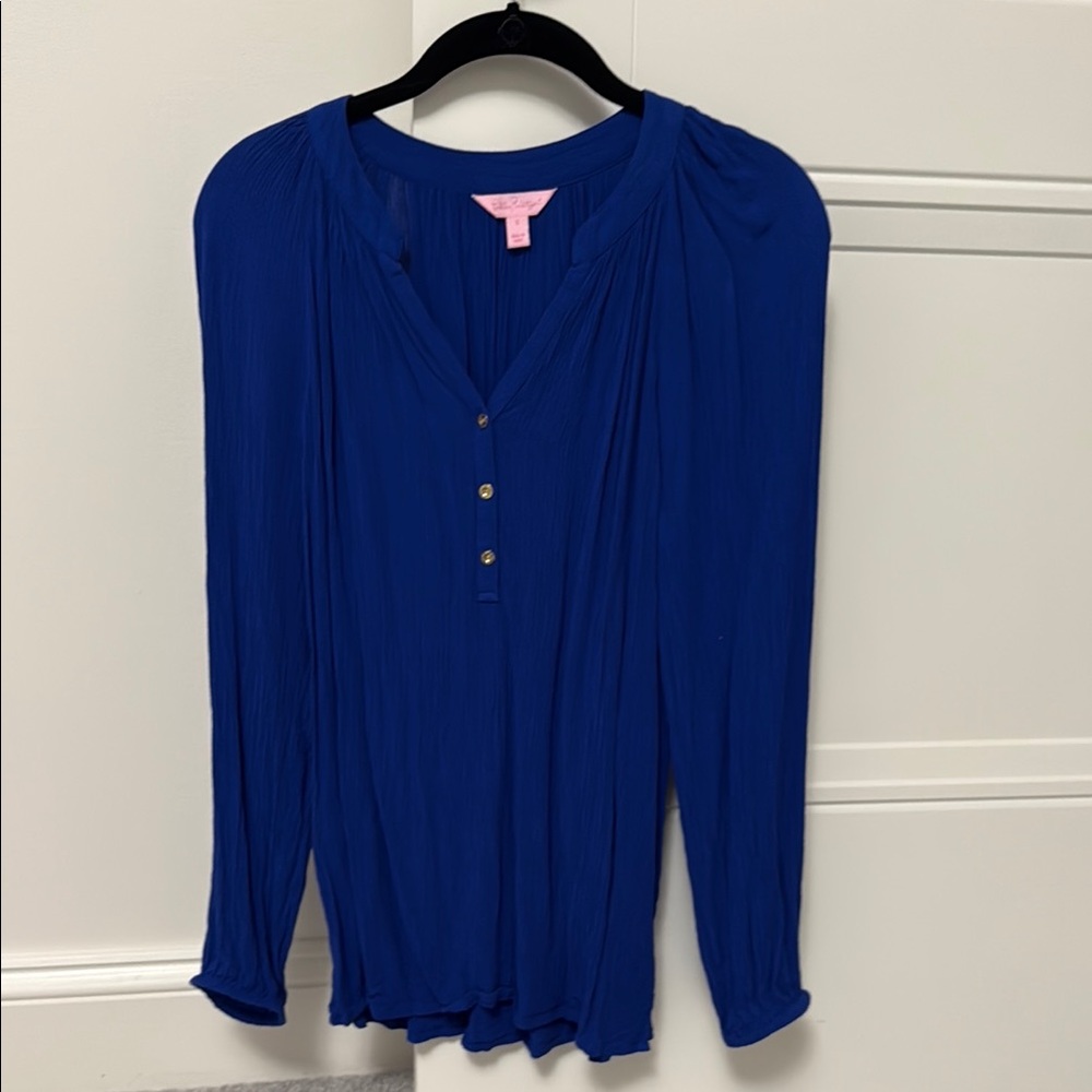 Lilly Pulitzer Blue Elsa Top